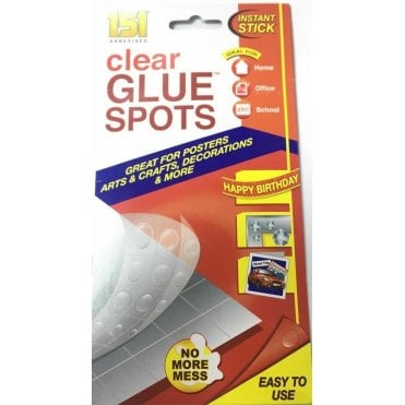 112 x Clear Glue Spots Dots Double Sided Craft Instant Stick Glue Spot Adhesive