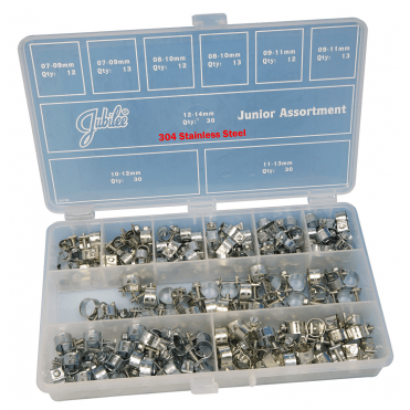 165 Piece Stainless Steel Junior Mini Fuel Clip Assorted pack