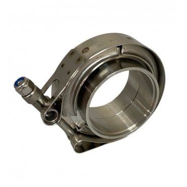 2.25" Inch (57mm) V Band Set Heavy Duty Clamp Kit Flange Set 2 join Stainless Exhaust W4