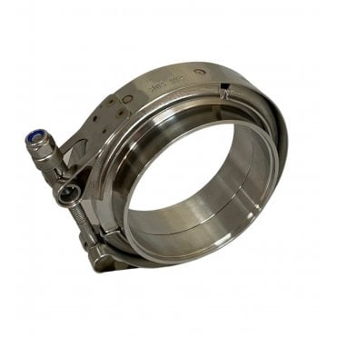 2.36" Inch (60mm) V Band Set Heavy Duty Clamp Kit Flange Set 2 join Stainless Exhaust W4