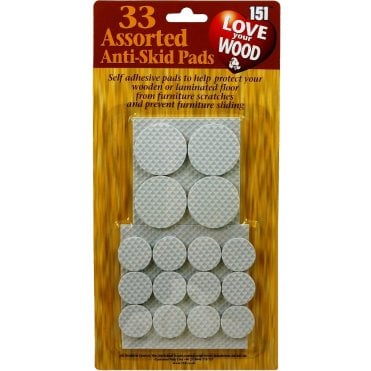 33 Anti Skid Pads Self Adhesive Furniture Scratch Protector Wood Floor Anti Slip