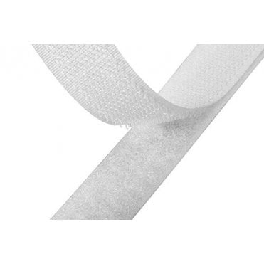 50mm Wide Sew-On tape White 1m in length