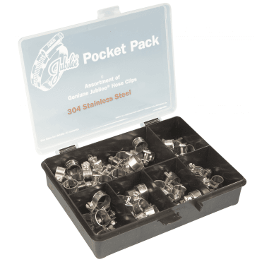 54 Piece Stainless Steel 304 Mini Fuel Clip, Nut and Bolt Clip Hose Clip