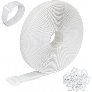Prym Klettband - Selbstklebend Oder Zum Annähen, 100% Polyamid In Weiß, 2.8 Cm Breit, Für Stoffe & Harte Oberflächen