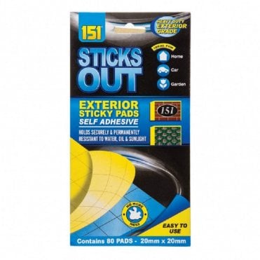 80 exterior sticky pads Self adhesive, water oil & sunlight resistant car home