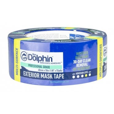 Exterior Masking Tape Clean Peel UV Resistant Long Last 30 Days Removal 48mmx50m