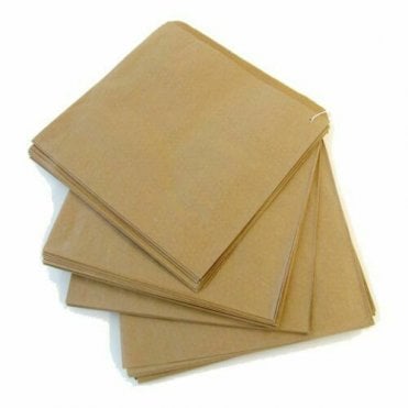 Brown Strung paper counter bags 203x203 mm ( 8x8 in ) -100pcs