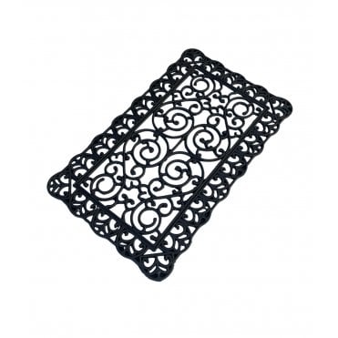 Cast Iron Style Rubber Door Mat - Rectangular - 5 - 45cmx75cm