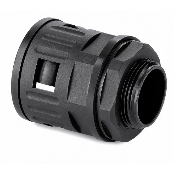 Flexible Conduit Straight Connector M10 M13 M16 M21 M25 M32 Black PA Nylon Cable Conduit Joiner Coupling AD10 AD13 AD15.8 AD21.2 AD25 AD28.5