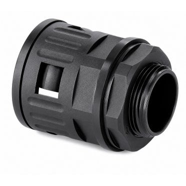 Flexible Conduit Straight Connector M10 M13 M16 M21 M25 M32 Black PA Nylon Cable Conduit Joiner Coupling AD10 AD13 AD15.8 AD21.2 AD25 AD28.5