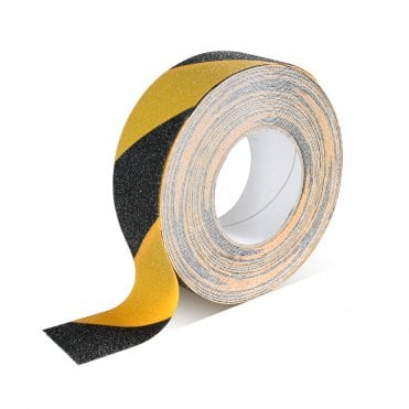 General Purpose Grade Anti-slip Tape with Hazard 50mm x 18.3m Black/Yellow