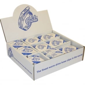 HP100MS Zinc Plated Steel Hose Clips Handy Pack 100 Piece Assorted Box