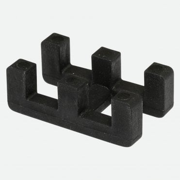 Interflex Hazard Slip-Resistance & Anti-fatigue Mat Connector 30mm x 20mm Black