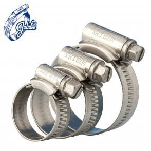 Jubilee® Original Range 304 Stainless Steel Hose Clips – Adjustable Worm Drive Pipe Clamps