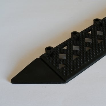 Kumfi Bevel Edge Duckboard Interlocking System 30cm x 5cm Black