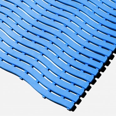 Kumfi Step Roll-Out Barefoot Comfort Anti Slip Duckboard 60cm x 15m Light Blue