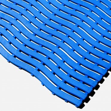 Kumfi Step Roll-Out Barefoot Comfort Anti Slip Duckboard 60cm x 90cm Blue