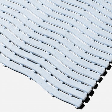 Kumfi Step Roll-Out Barefoot Comfort Anti Slip Duckboard 60cm x 90cm Flecked White
