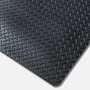 Kumfi Tough Heavy Duty Anti Fatigue Mat 120cm x 23m Black