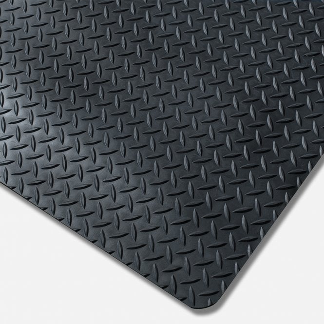 Kumfi Tough Heavy Duty Anti Fatigue Mat 90cm Wide Black