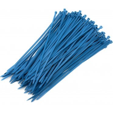 Metal Detectable Cable Ties – 200mm x 3.6mm, Light Blue, Pack of 100