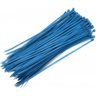 Metal Detectable Cable Ties – 300mm x 4.8mm, Light Blue, Pack of 100