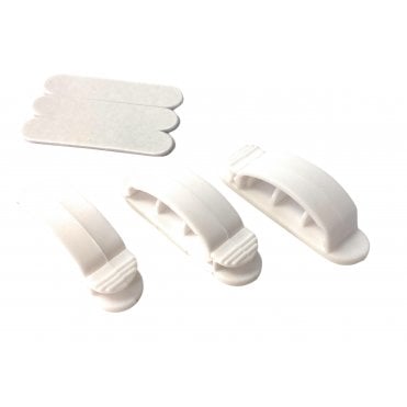 Most Practical Adhesive  Cable Clip Light Home/Office Portable Wire Organizer 3 Slots