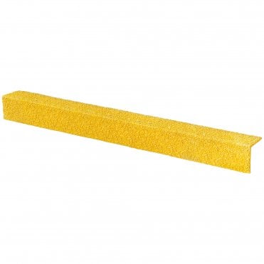 Moulded Fibreglass Slip Resistance Nosing Cover 55mm x 55mm x 750mm Yellow