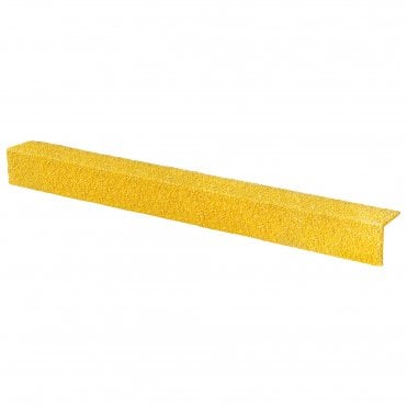 Moulded Fibreglass Slip Resistance Nosing Cover 70mm x 30mm x 1m Yellow