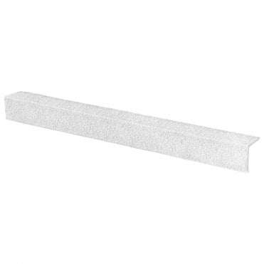 Moulded Fibreglass Slip Resistance Nosing Cover 70mm x 30mm x 2m White