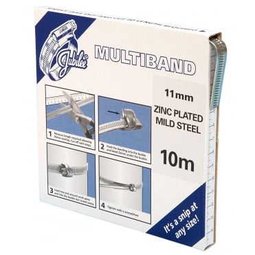 Multiband Mild Steel 11mm 10m Pack Clip Clamp