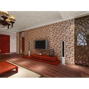 Natural Bamboo 3D Wall panel Decorative Wall Ceiling Tiles Cladding Wallpaper Carpoly