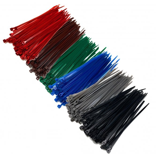 On1shelf Small Nylon Cable Ties 2.5mm Wide – 100mm & 160mm Self-Locking Zip Ties, Multiple Colours & Pack Sizes