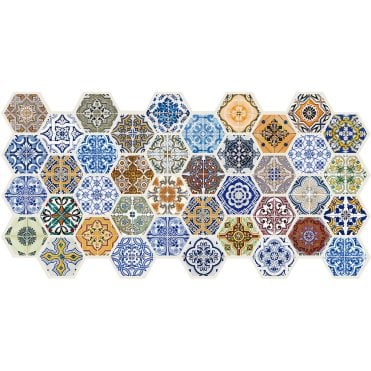 PATCHWORK PVC PANEL - 973 x 492mm 