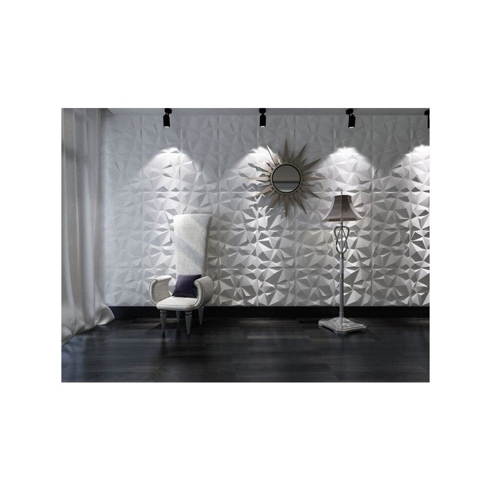 PVC 3D Wall Panel Decorative Wall Ceiling Tiles Cladding Diamond (01)