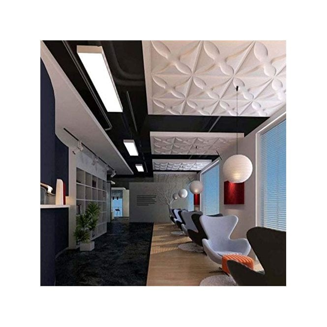 PVC 3D Wall Panel Decorative Wall Ceiling Tiles Cladding Waterproof