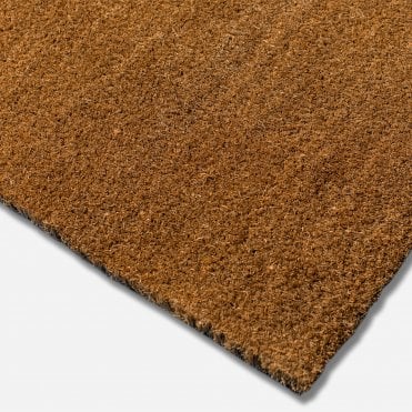 PVC Backed Coir Mat Heavy Duty 1m Wide Brown