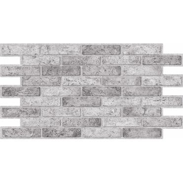 PVC PANEL - GRAY BRICK - 980 x 480mm 