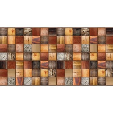 PVC PANEL - WOOD EFFECT - STAINED TIMBER 980 x 480mm 