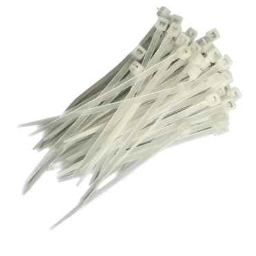 Releasable Cable Ties 3.6mmx100mm, Black and White 50 Pieces Pack