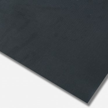 Rib Design Electrical Rubber Mat Roll 91cm Wide Black