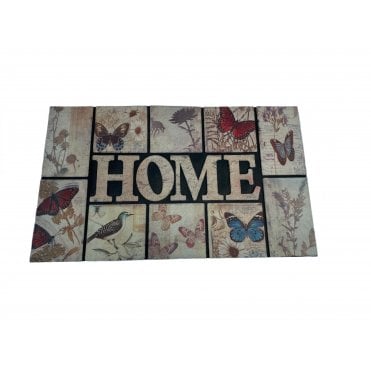 Rubber Flocked Designer Door & Floor Mat for your hallway, indoor and outdoor areas