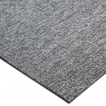 Scraper Indoor/Outdoor Dirt Removal Mat with Beveled Edge 90cm x 150cm Grey