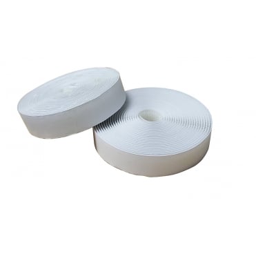 Stick On Self Adhesive Tape Hook and Loop, WHITE