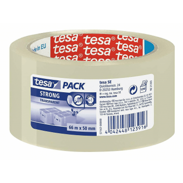 Strong PP Packaging Tape, Transparent, 50mm x 66M