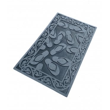 Stylish Shoe Scraper Doormat Indoor Outdoor Floor Mat Entrance Rug with Grit 2 45cmx75cm