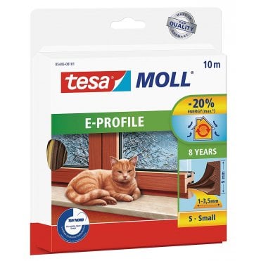 tesamoll E-Profile Self Adhesive Rubber Draught / Draft Excluder/ Seal Strip