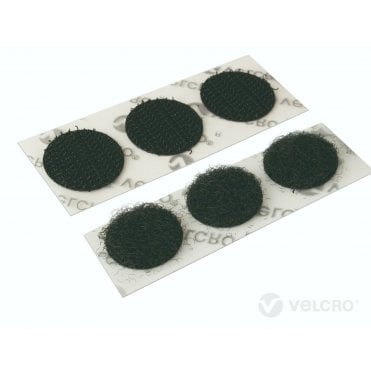 VELCRO® Brand 13mm DOTS BLACK SELF ADHESIVE COINS HOOK & LOOP