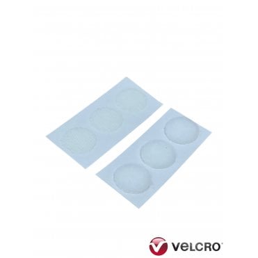VELCRO® Brand 13mm DOTS WHITE SELF ADHESIVE COINS HOOK & LOOP