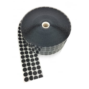 VELCRO® Brand Black Self Adhesive Coins Dots 21mm